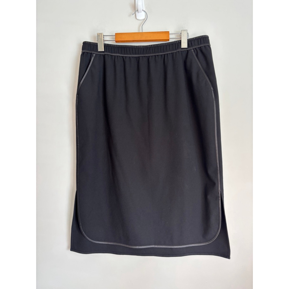 Lafayette 148 Black Skirt Large Acetate Polyester